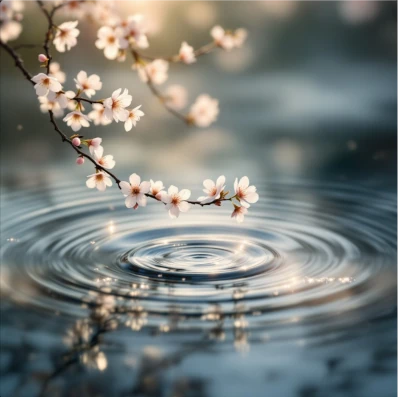Eau qui coule sur des pierres, symbolisant la fluidité et la sagesse du changement selon Lao Tseu